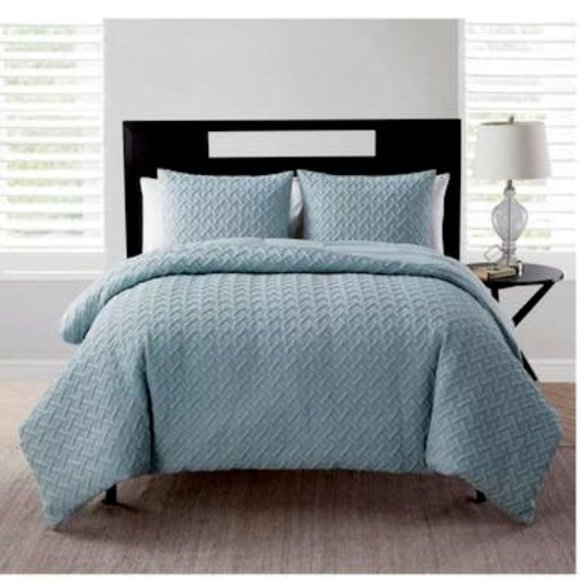 VCNY Home Nina Comforter Set, Full – Queen/Blue - Picture 1 of 1